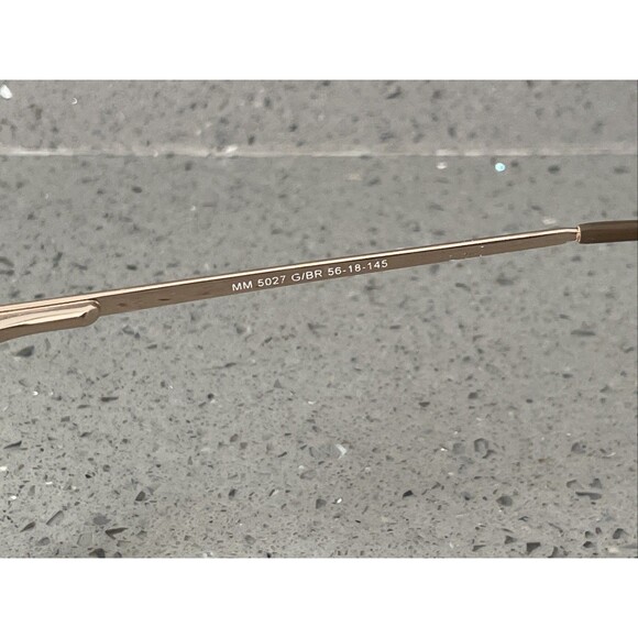 Legacy MM 5027 G/ BR Gold Brown Full Rim Eyeglasses Frames ONLY 56-18-145 - Picture 7 of 14